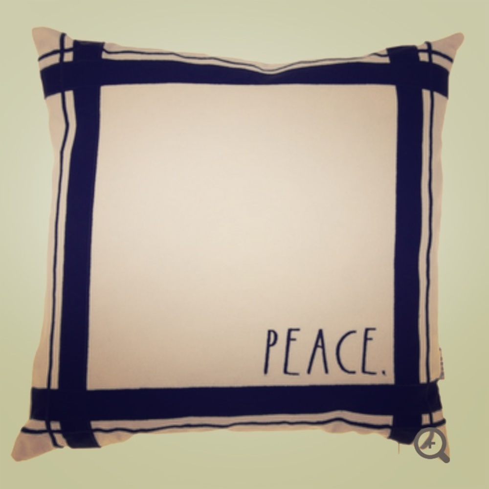 Rae Dunn Peace throw pillow